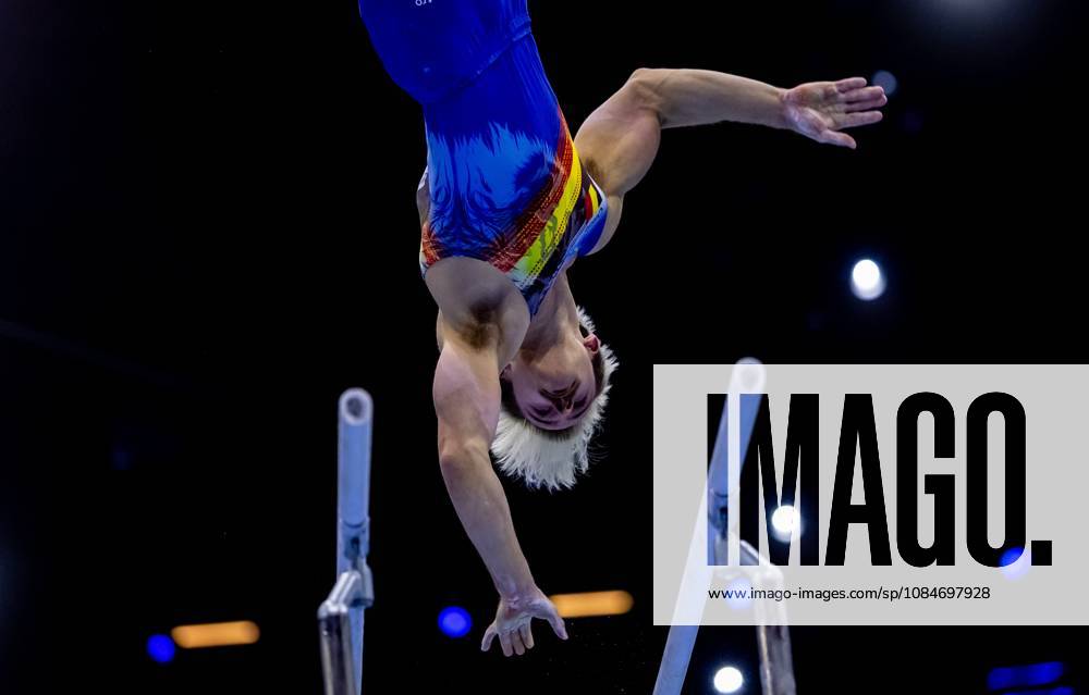 ROTTERDAM - Nicola Cuyle (BEL) in action during the qualifications at the World Gymnastics Championships in Rotterdam Ahoy. IRIS VAN DEN BROEK ANP ANPxSportx IVx 572822748 originalFilename: 572822748