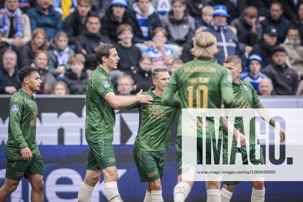 , mac3park , season 2026 2027 , Dutch Eredivisie football , match between PEC Zwolle and Go Ahead Eagles , picture shows GA Eagles player Stefan Sigurdarson scores the 0-1 PEC - Go Ahead Eagles x208675533x