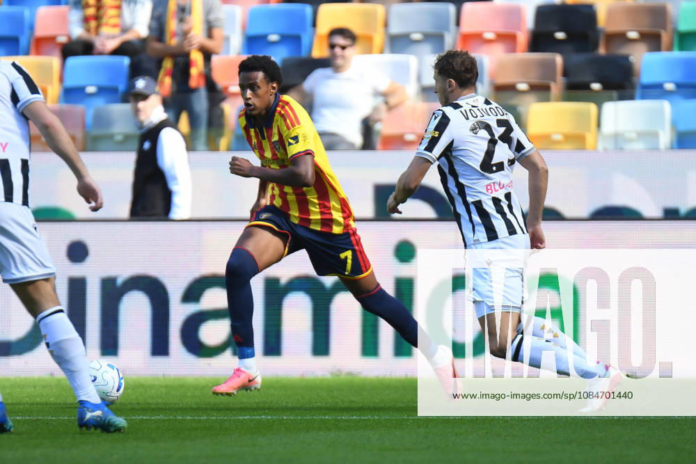 Lecce s Amar Fatah in action during the italian soccer Serie A match between Udinese Calcio vs US Lecce on 18 October 2026 at the Bluenergy stadium in Udine, Italy. ANSA . Soccer: Serie A; Udinese Vs Lecce - ZUMAa110 20261018_zaf_a110_007