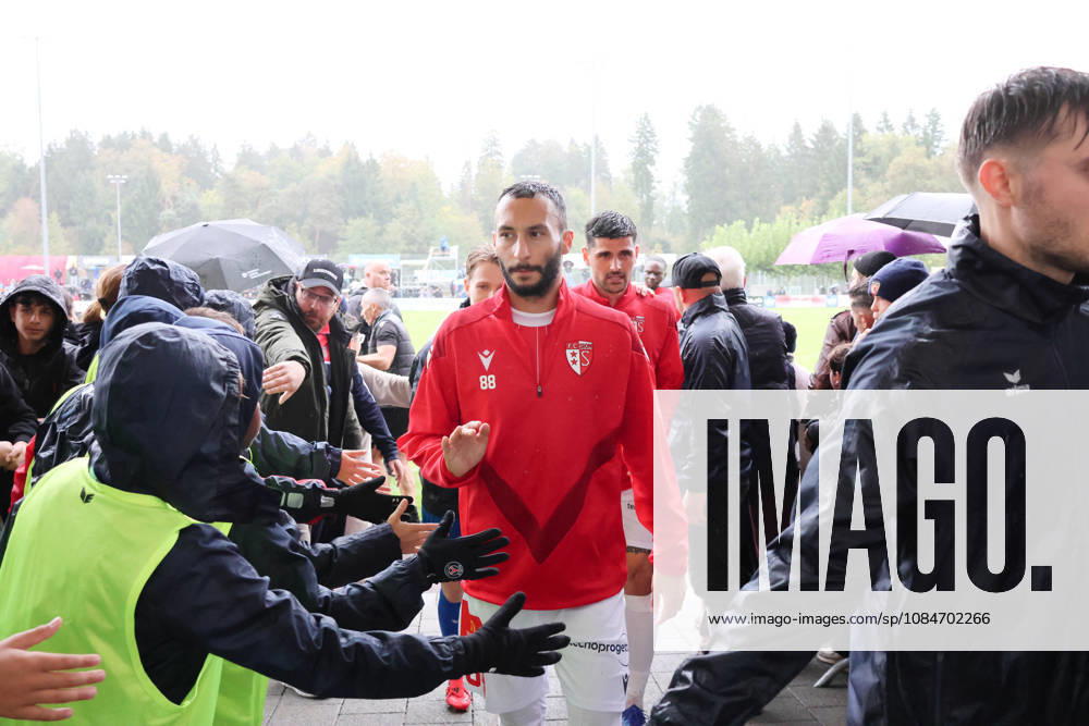 Cham, Switzerland, Men s Soccer, 2026–2027 Season, Swiss Cup, Round 2, SC Cham vs. FC Sion, 0–2, Photo by Ali Kabacalman, FC Sion with fans, action shot, single frame