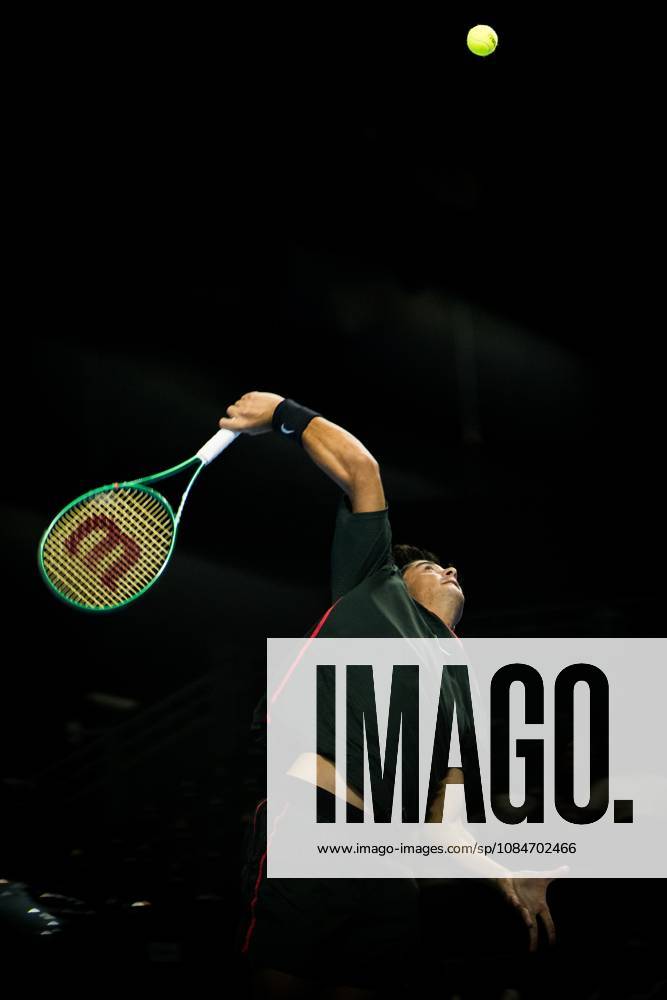 Federico Cina of Italy pictured in action during the European Open ATP, Tennis Herren tennis tournament in Brussels, on Sunday 18 October. This year s edition of the tournament is taking place from 17 to 25 October JASPERxJACOBS x190192784x