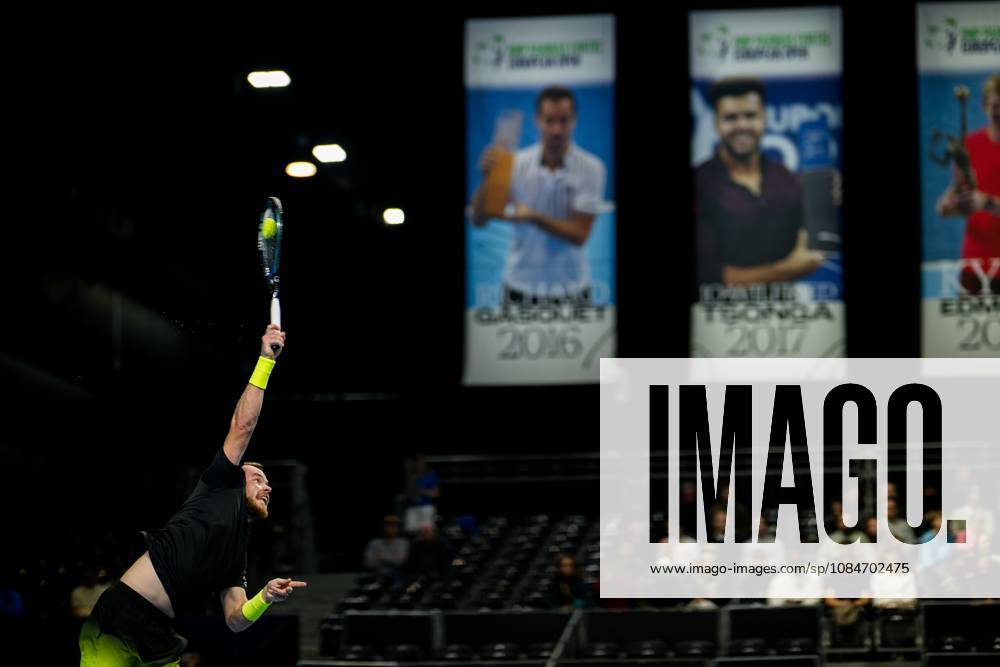 Remy Bertola of Switzerland pictured in action during the European Open ATP, Tennis Herren tennis tournament in Brussels, on Sunday 18 October. This year s edition of the tournament is taking place from 17 to 25 October JASPERxJACOBS x190192801x