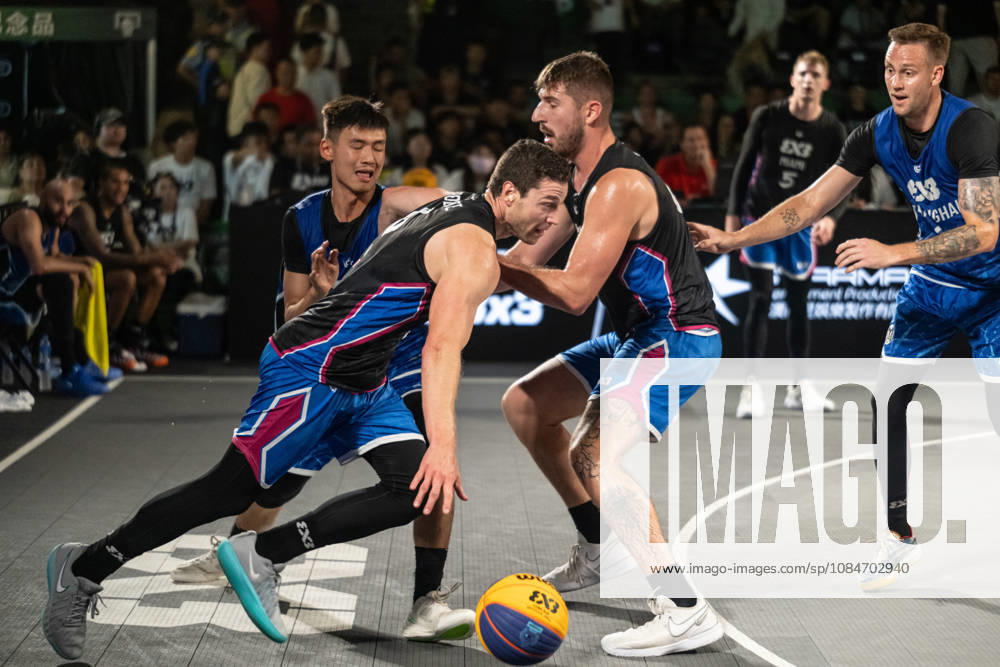 FIBA 3x3 Basketball Macau.Semi-Final between Miami (black top) and Shanghai (blue) in the setting of the famous Ruins of St Pauls. FIBA 3x3 Basketball Macau - ZUMAr144 20261018_zap_r144_089