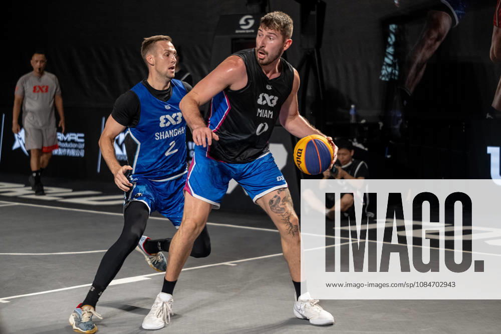 FIBA 3x3 Basketball Macau.Semi-Final between Miami (black top) and Shanghai (blue) in the setting of the famous Ruins of St Pauls. FIBA 3x3 Basketball Macau - ZUMAr144 20261018_zap_r144_090