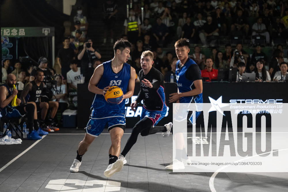 FIBA 3x3 Basketball Macau.Semi-Final between Miami (black top) and Shanghai (blue) in the setting of the famous Ruins of St Pauls. Macau China - ZUMAr144 20261018_zap_r144_088