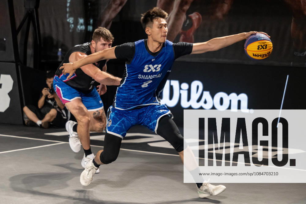 FIBA 3x3 Basketball Macau.Semi-Final between Miami (black top) and Shanghai (blue) in the setting of the famous Ruins of St Pauls. Macau China - ZUMAr144 20261018_zap_r144_091