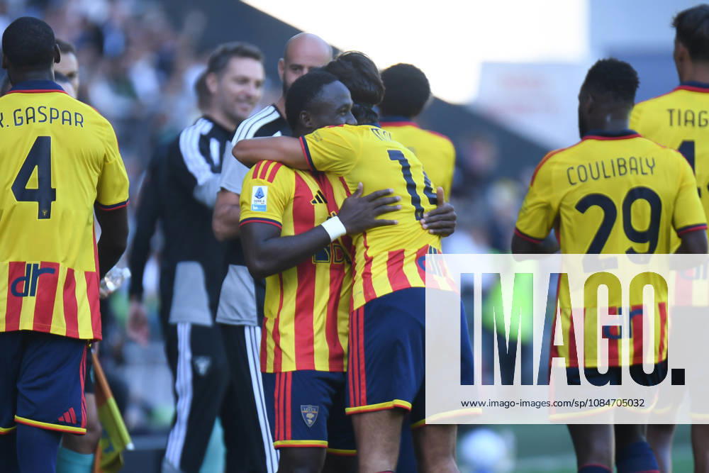 IPA89851707 - Lecce s Konan N Dri celebrates after scoring a goal during the Serie A soccer match between Udinese Calcio and US Lecce in Udine, Italy, on October 18, 2026