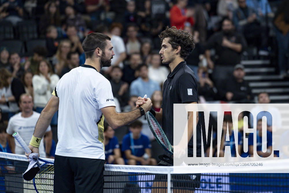 TENNIS : ATP, Tennis Herren 250 - Grand Tennis AURA - Decines (France) 18 10 2026 Pierre-Hugues HERBERT(FRA) secures a three-set victory over Jurij Rodionov during the qualifying tournament of the Auvergne Rhône-Alpes Grand Prix at the LDLC Arena in Décines on October 18, 2026. Photo Sandrine Thesillat PsNewZ