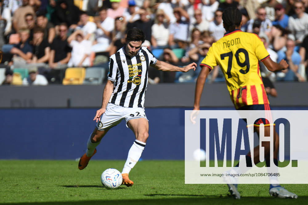 Udinese s Jurgen Ekkelenkamp tries to score during the italian soccer Serie A match between Udinese Calcio vs US Lecce on 18 October 2026 at the Bluenergy stadium in Udine, Italy. ANSA . Soccer: Serie A; Udinese Vs Lecce - ZUMAa110 20261018_zaf_a110_016