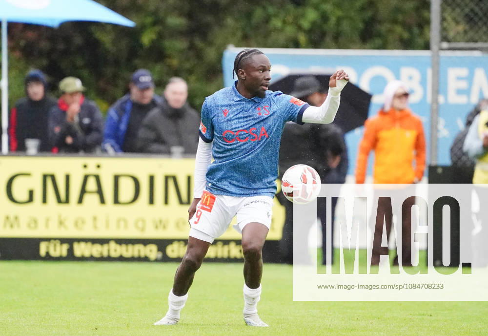 Cham, Switzerland; Men s Soccer, 2026–2027 Season, Swiss Cup, Round 2, SC Cham vs. FC Sion, 0–2; Photo: Josias Lukembila, FC Sion, in action