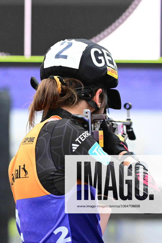 BIATHLON: Vanessa Voigt (GER) at the Women s and Men s Super Sprint Qualifier during the Loop One Biathlon Opening Festival at the Olympic Park in Munich on October 18, 2026, Germany, Bavaria, Munich, Hans-Jochen-Vogel-Platz, Olympic Park, Bavaria, Germany