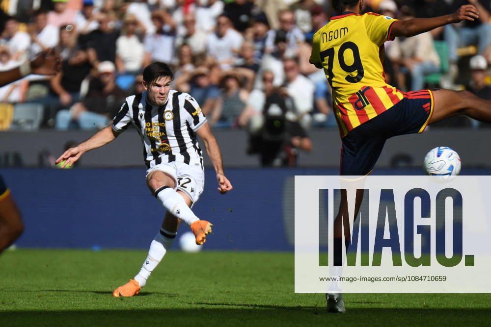 SOCCER - Serie A - Udinese Calcio vs. US Lecce Photo by IPA ABACAPRESS.COM89854424 - Udinese s Jurgen Ekkelenkamp attempts to score during the Serie A soccer match between Udinese Calcio and US Lecce in Udine, Italy, on October 18, 2026 Udine Italy