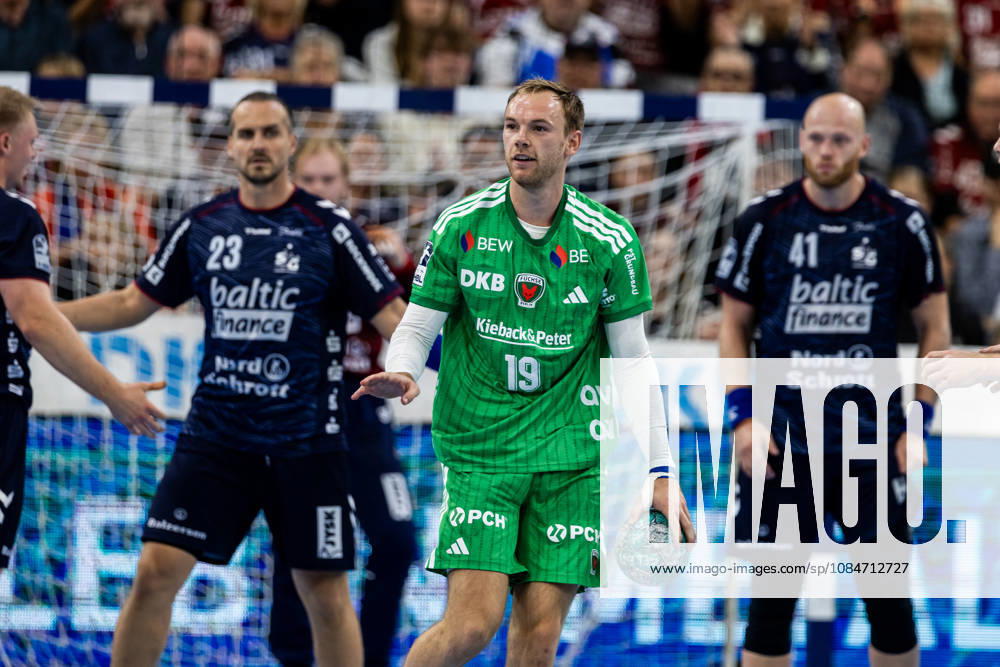 Opel HBL SG Flensburg Handewitt vs. Füchse Berlin, October 18, 2026; Mathias Gidsel, No. 19, Füchse Berlin; Opel HBL SG Flensburg Handewitt vs. Füchse Berlin, GGW Arena
