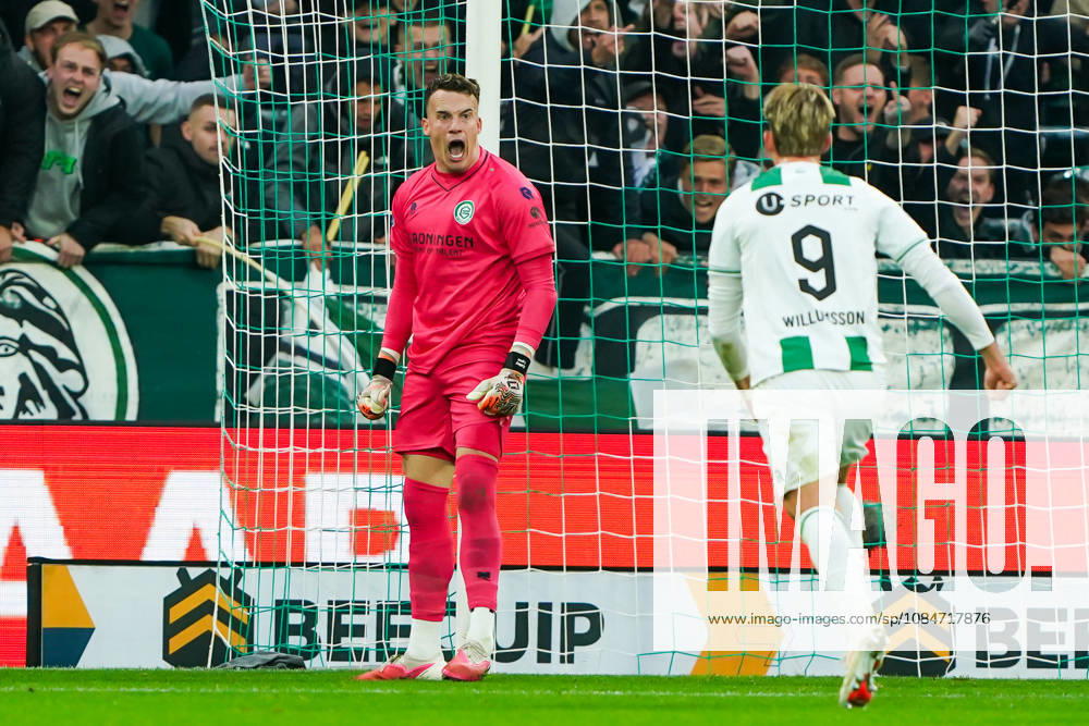 2026-10-18 VriendenLoterij Eredivisie: FC Groningen v AFC Ajax GRONINGEN, NETHERLANDS - OCTOBER 18: Etienne Vaessen of FC Groningen during the VriendenLoterij Eredivisie match between FC Groningen and AFC Ajax at Euroborg on October 18, 2026 in Groningen, Netherlands. Groningen Euroborg Netherlands Content not available for redistribution in The Netherlands directly or indirectly through any third parties.