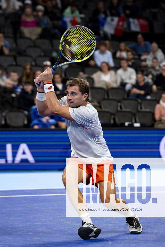 TENNIS : ATP, Tennis Herren 250 - Grand Tennis AURA - Decines (France) 18 10 2026 Valentin ROYER (FRA) vs Clement TABUR (FRA) during the qualifying tournament of the Auvergne Rhône-Alpes Grand Prix at the LDLC Arena in Décines on October 18, 2026. Photo Sandrine Thesillat PsNewZ