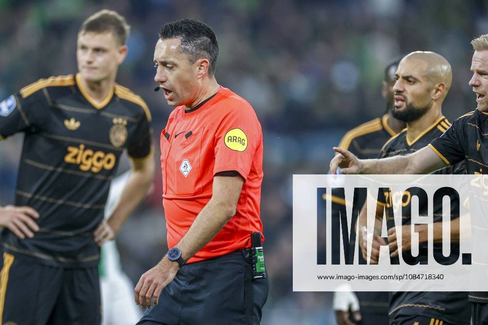 , Euroborg Stadium, season 2026 2027 , Dutch Eredivisie Football , match between FC Groningen and Ajax. Picture shows referee Dennis Higler Groningen - Ajax x208698266x