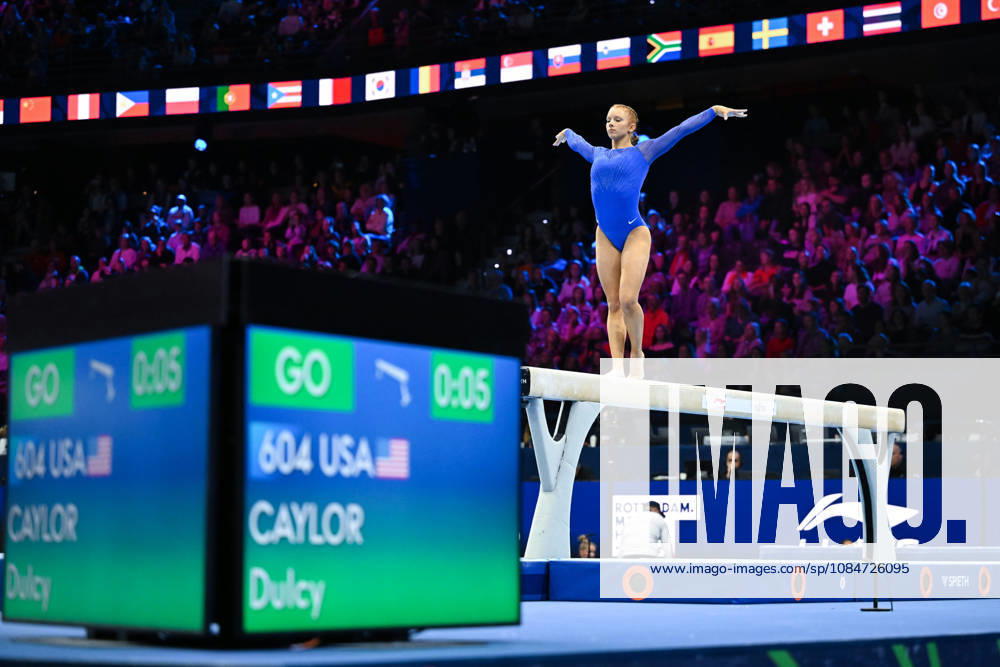 IPA89865405 - CAYLOR Dulcy (USA) on the balance beam during the 54th Artistic Gymnastics World Championships in Rotterdam, Netherlands, on October 18, 2026