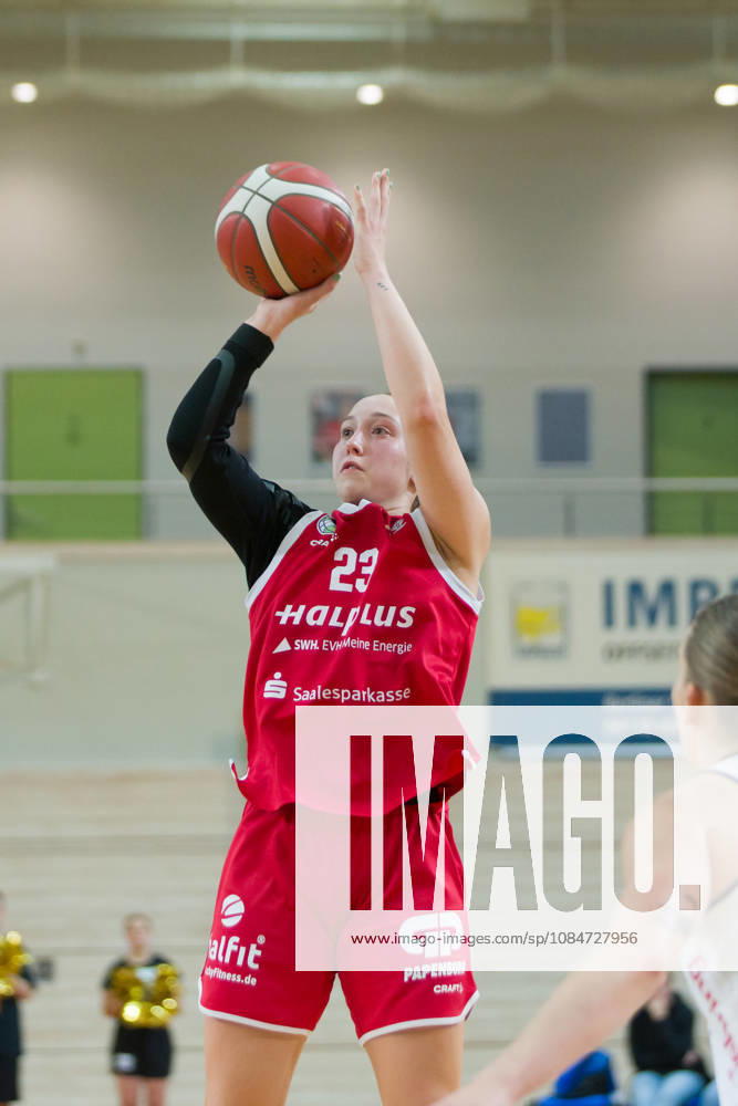 Jordan King Lions, 23, assisted in the Lions vs. BC Marburg Blue Dolphins game, women s basketball, 1st Bundesliga, DBBL, Matchday 3 of the 2026–27 season, October 18, 2026, at the SWH Arena in Halle, Saxony-Anhalt, Germany