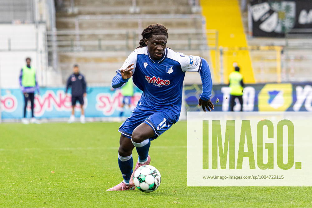 Germany: TSG Hoffenheim II vs. SC Verl, 3. Liga, 2026–27 season, Dietmar Hopp Stadium, Sinsheim; Blessing Makanda, TSG Hoffenheim II, No. 17 in action at the Dietmar Hopp Stadium in Sinsheim, Baden-Württemberg, Germany