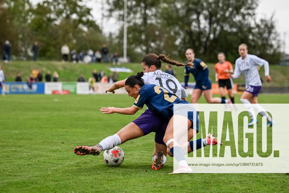 Soccer, Women s Bundesliga 2, 2026–2027, Matchday 9, SG 99 Andernach vs. SGS Essen: Rinesa Alija (20, Andernach) and Selina Albrecht (19, Essen) scored