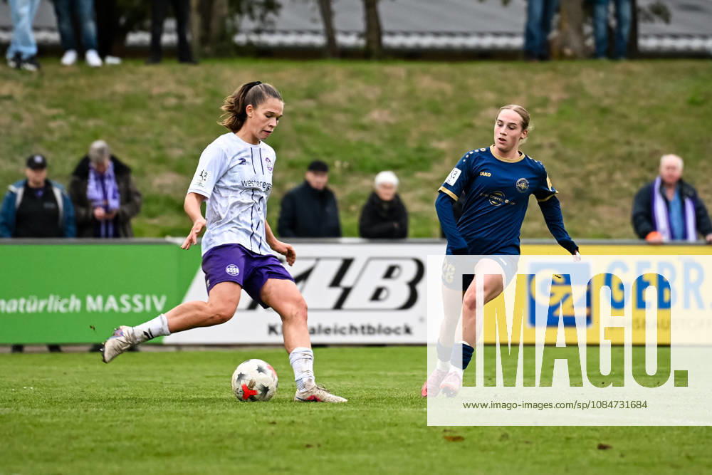 Soccer, Women s Bundesliga 2, 2026–2027, Matchday 9, SG 99 Andernach vs. SGS Essen; Karla Brinkmann of Essen shoots the ball