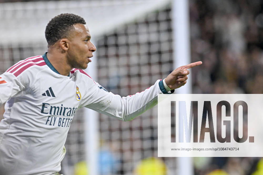 10 KYLIAN MBAPPE of Real Madrid CF celebrates a goal during the match on Matchday 9 of the 2026-27 National League First Division Championship between REAL MADRID C.F. and SEVILLA FC, played at the Bernabeu Stadium on October 17, 2026, in Madrid, Spain. REAL MADRID C.F. Vs. SEVILLA FC - 2026 27 National League First Division Championship 10.18.26 - ZUMAc312 20261018_zsp_c312_030