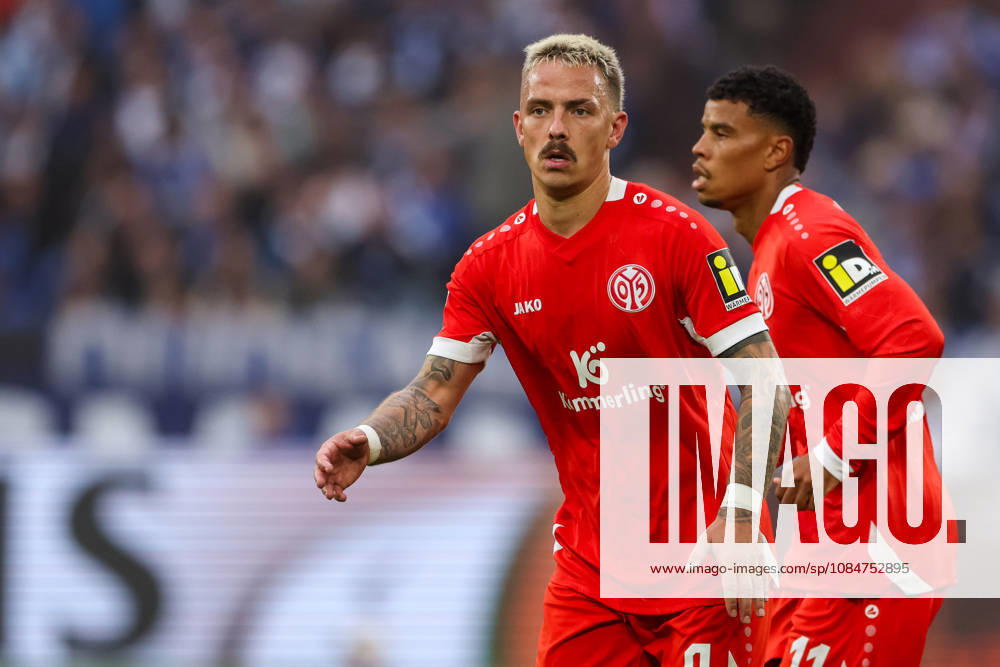 Phillip Tietz of 1. FSV Mainz 05 looks on during the Bundesliga 2026 27 match between FC Schalke 04 and 1. FSV Mainz 05 at Veltins-Arena on October 17, 2026 in Gelsenkirchen, Germany.
