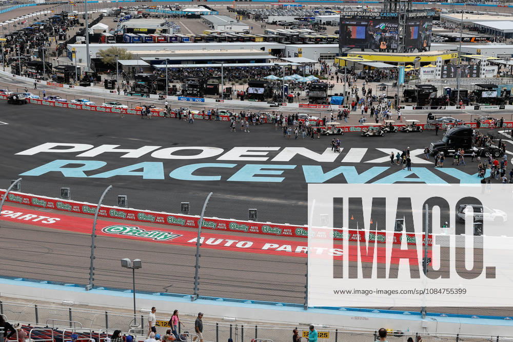AVONDALE, AZ - OCTOBER 18: The Phoenix Raceway logo before the NASCAR, Motorsport, USA Cup Series Playoffs Freeway Insurance 500 on October 18, 2026, at Phoenix Raceway in Avondale, AZ. (Photo by Kevin Abele Icon Sportswire) AUTO: OCT 18 NASCAR Cup Series Playoffs Freeway Insurance 500 Icon261018019500