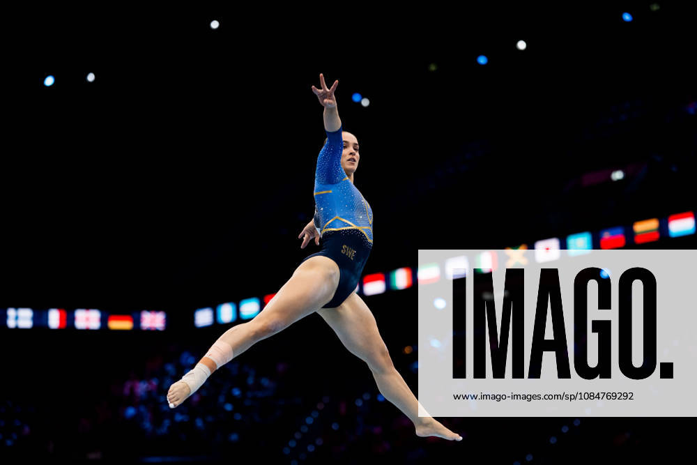 Emelie Westlund of Sweden competes in the women’s floor exercise qualifiers on day three of the 2026 Artistic Gymnastics World Championships on October 19, 2026 in Rotterdam. Photo by Joel Marklund, BILDBYRÅN, code JM JM0860 bbeng artistic gymnastics gymnastics world championships women s artistic gymnastics artistic gymnastics gymnastics world championships women s Sweden