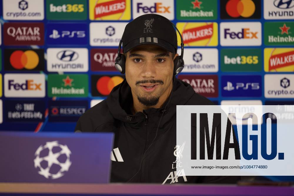 Football - UEFA Champions League - Liverpool FC v Villarreal CF - MD-1 LIVERPOOL, ENGLAND - Monday, October 19, 2026: Liverpool s Ronald Araujo during a press conference, PK, Pressekonferenz at Anfield ahead of the UEFA Champions League 2026 27 League Phase MD3 match between Liverpool FC and Villarreal CF. (Photo by David Rawcliffe Propaganda) LIVERPOOL Anfield MERSEYSIDE ENGLAND