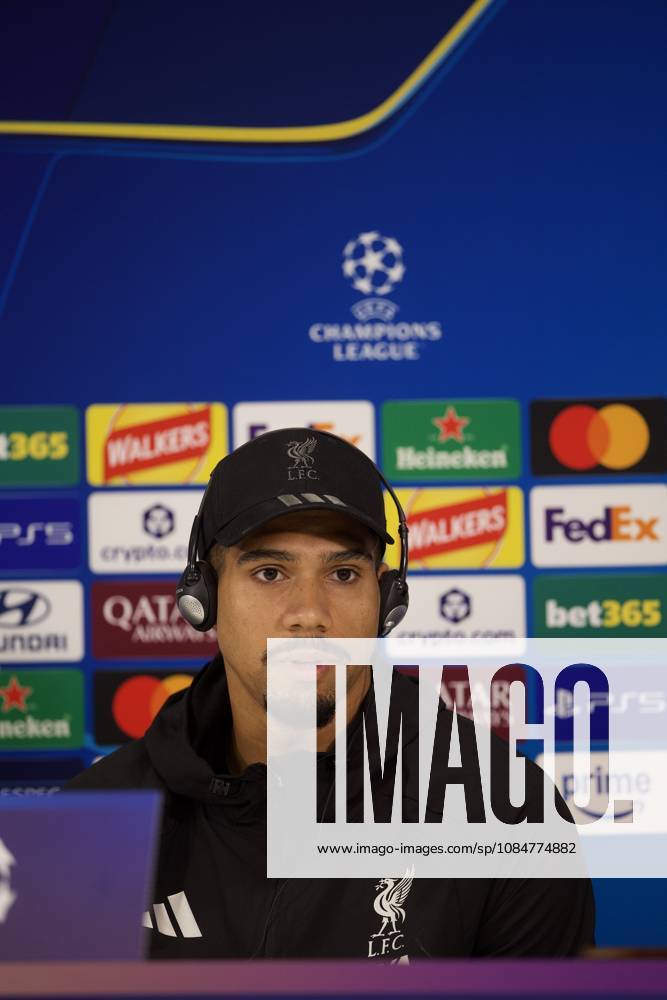Football - UEFA Champions League - Liverpool FC v Villarreal CF - MD-1 LIVERPOOL, ENGLAND - Monday, October 19, 2026: Liverpool s Ronald Araujo during a press conference, PK, Pressekonferenz at Anfield ahead of the UEFA Champions League 2026 27 League Phase MD3 match between Liverpool FC and Villarreal CF. (Photo by David Rawcliffe Propaganda) LIVERPOOL Anfield MERSEYSIDE ENGLAND
