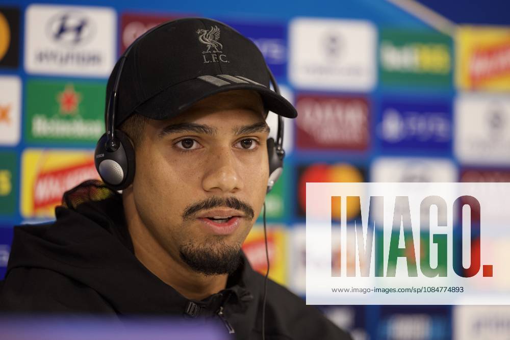 Football - UEFA Champions League - Liverpool FC v Villarreal CF - MD-1 LIVERPOOL, ENGLAND - Monday, October 19, 2026: Liverpool s Ronald Araujo during a press conference, PK, Pressekonferenz at Anfield ahead of the UEFA Champions League 2026 27 League Phase MD3 match between Liverpool FC and Villarreal CF. (Photo by David Rawcliffe Propaganda) LIVERPOOL Anfield MERSEYSIDE ENGLAND