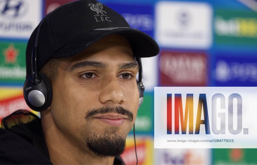 Football - UEFA Champions League - Liverpool FC v Villarreal CF - MD-1 LIVERPOOL, ENGLAND - Monday, October 19, 2026: Liverpool s Ronald Araujo during a press conference, PK, Pressekonferenz at Anfield ahead of the UEFA Champions League 2026 27 League Phase MD3 match between Liverpool FC and Villarreal CF. (Photo by David Rawcliffe Propaganda) LIVERPOOL Anfield MERSEYSIDE ENGLAND