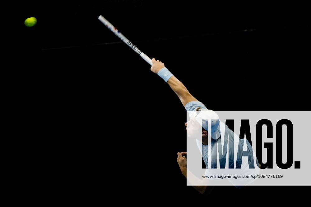 Tallon Griekspoor of the Netherlands pictured in action during the European Open ATP, Tennis Herren tennis tournament in Brussels, on Monday 19 October. This year s edition of the tournament is taking place from 17 to 25 October JASPERxJACOBS x190289927x