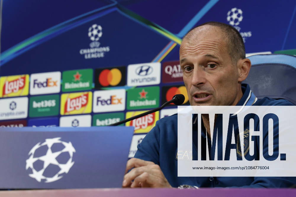 Press conference, PK, Pressekonferenz SSC Napoli Napolis Italian coach Massimiliano Allegri during the SSC Napoli press conference the day before the Champions League football match against Bodo Glimt at the Diego Armando Maradona stadium in Napoli on 19, October, 2026. ABP11773