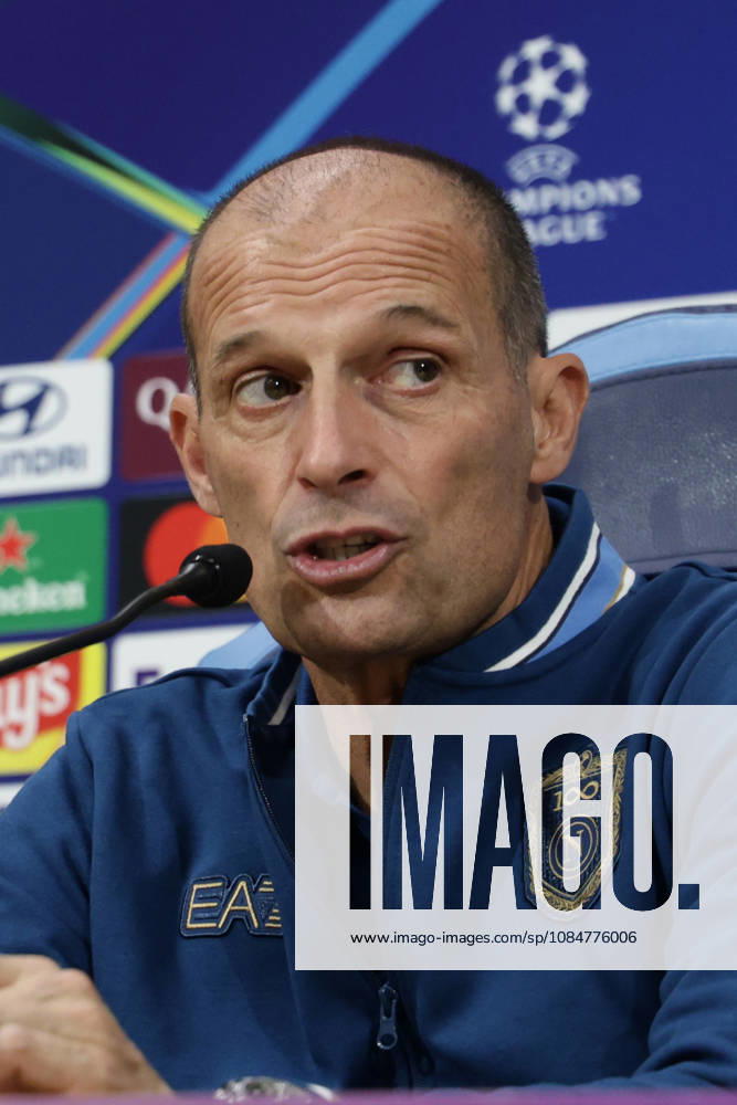 Press conference, PK, Pressekonferenz SSC Napoli Napolis Italian coach Massimiliano Allegri during the SSC Napoli press conference the day before the Champions League football match against Bodo Glimt at the Diego Armando Maradona stadium in Napoli on 19, October, 2026. ABP11786