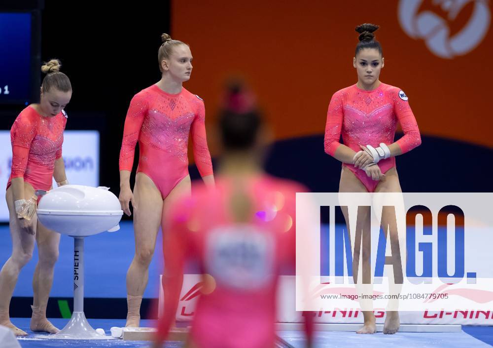 ROTTERDAM - The Russian gymnasts during the qualifications at the World Gymnastics Championships in Rotterdam Ahoy. IRIS VAN DEN BROEK ANP ANPxSportx IVx 572981674 originalFilename: 572981674