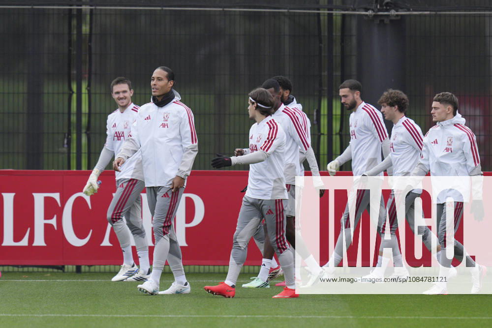 Liverpool Training, Champions League Virgil van Dijk of Liverpool FC leads out the players before the Liverpool Training Session ahead of the UEFA Champions League Matchday 3 v Villarreal CF, AXA Training Centre, Liverpool, United Kingdom on 19 October 2026 Credit: Steve Flynn Every Second Media Editorial use only. All images are copyright Every Second Media Limited. No images may be reproduced without prior permission.