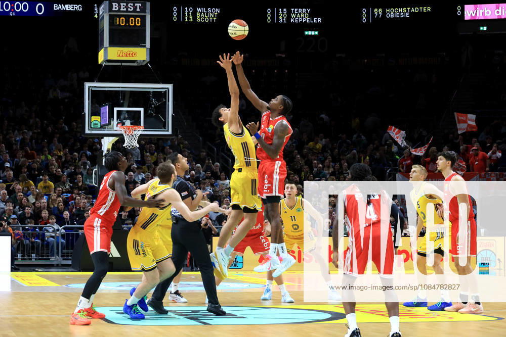 Germany, GER, DEU, Basketball, BBL Cup, Day 1, 2026–2027 Season, Berlin, ALBA Berlin vs. Bamberg Tip-off, BRANDON ANGEL ALBA Berlin 21, Hason Ward Bamberg 20, nordphoto GmbH, Engler Berlin, Uber Arena Berlin, Germany