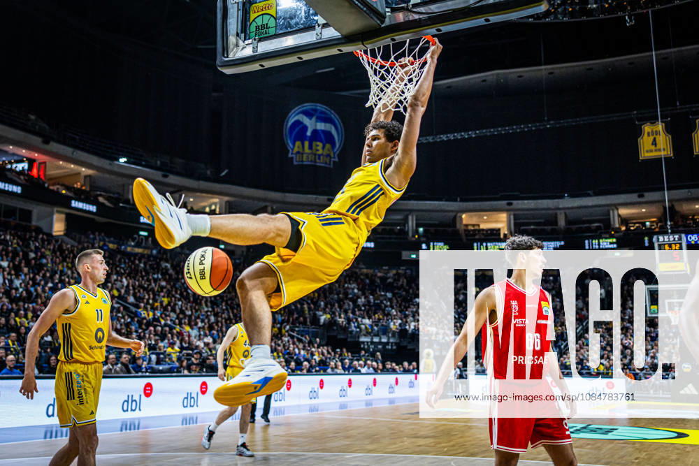 Basketball Berlin, October 19, 2026; 2026–2027 Season; Netto BBL Cup Round of 16; Alba Berlin; BMA365; Bamberg Baskets; Brandon Angel; Alba Berlin, No. 21