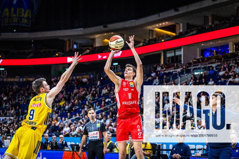 Basketball Berlin, October 19, 2026; 2026–2027 Season; Netto BBL Cup Round of 16; Alba Berlin; BMA365; Bamberg Baskets; Richard Balint; Bamberg, No. 11
