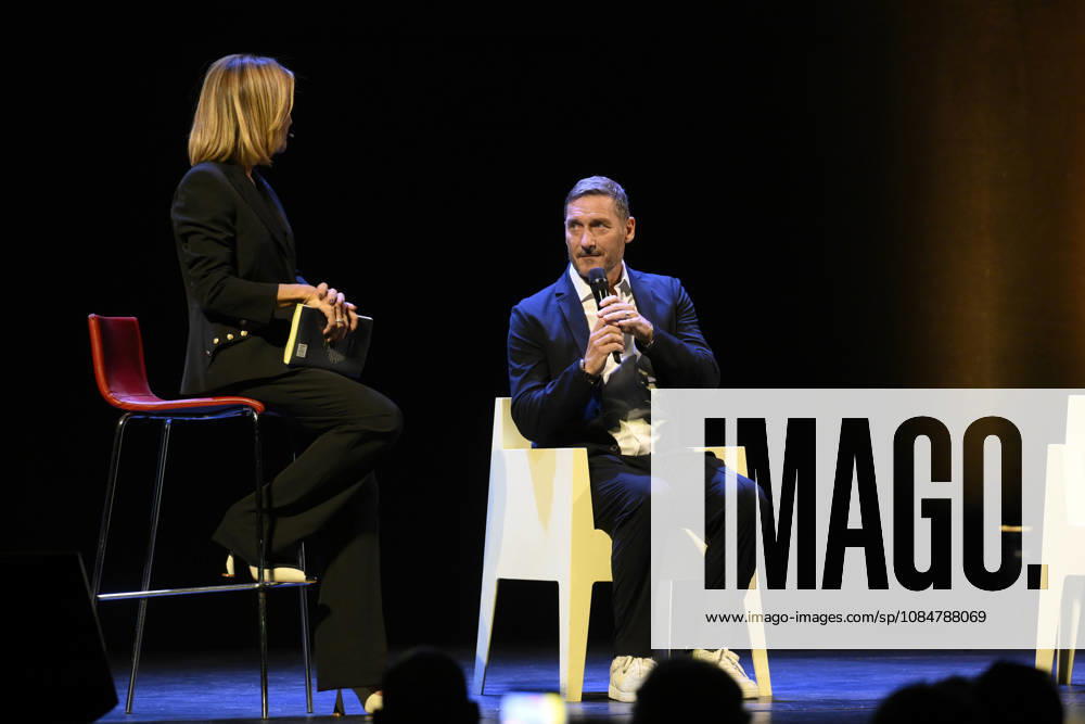 Francesco Totti during the presentation of the book Oltre by Francesco Totti at the Teatro Brancaccio in Rome on October 19, 2026, Italy.