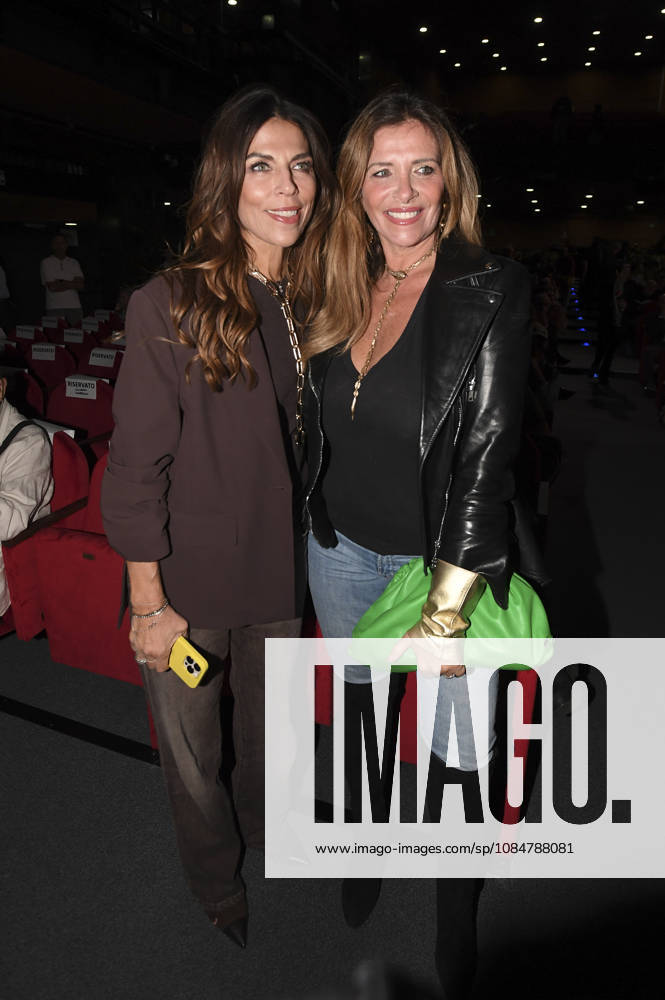 Fabiola Sciabbarrasi and Arianna Mihajlovic during the presentation of the book Oltre by Francesco Totti at the Teatro Brancaccio in Rome on October 19, 2026, Italy.
