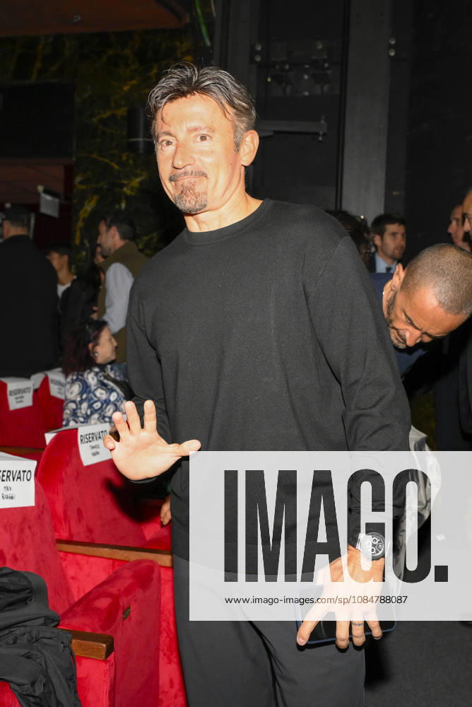 Max Biaggi during the presentation of the book Oltre by Francesco Totti at the Teatro Brancaccio in Rome on October 19, 2026, Italy.