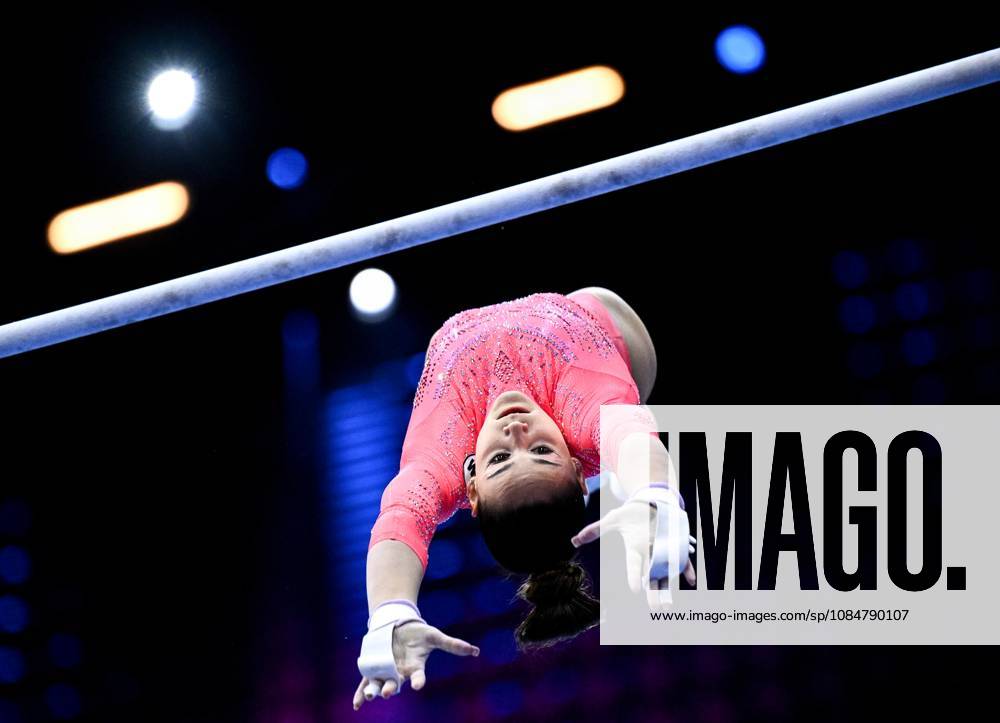 Netherlands Artistic Gymnastics World Championships Qualifiers 9268686 19.10.2026 Elizaveta Us of Team World Gymnastics Neutral Athletes 2 competes on the uneven bars during the women s qualification of the 2026 World Artistic Gymnastics Championships in Rotterdam, the Netherlands. Alexey Filippov Sputnik Rotterdam Netherlands