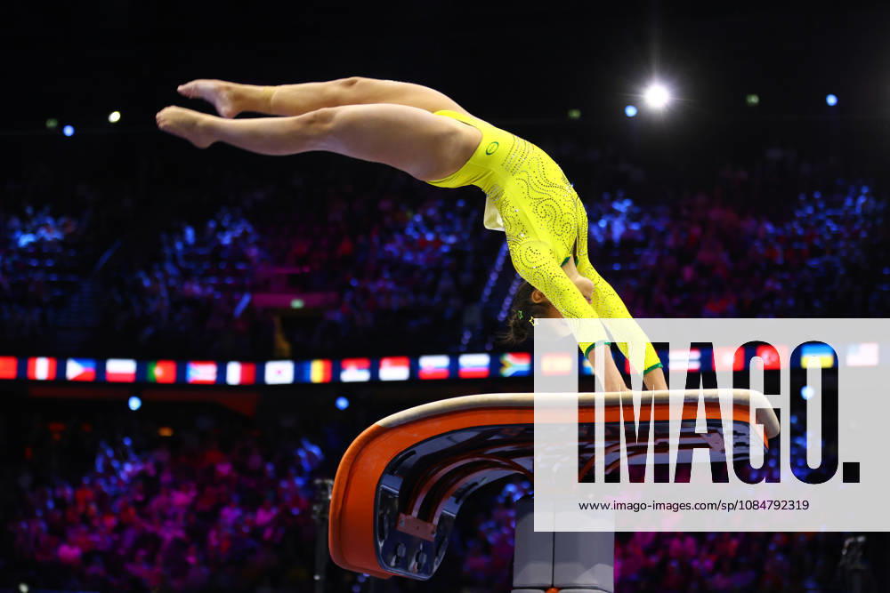SOPHIE WEISBERG of Brazil competes on the Vault during the Women s Qualifications of the 54th Artistic Gymnastics World Championships at the Ahoy Arena in Rotterdam, Netherlands. Gymnastics 2026: Artistic World Championships: Women s Qualification - ZUMAc179 20261019_zep_c179_110
