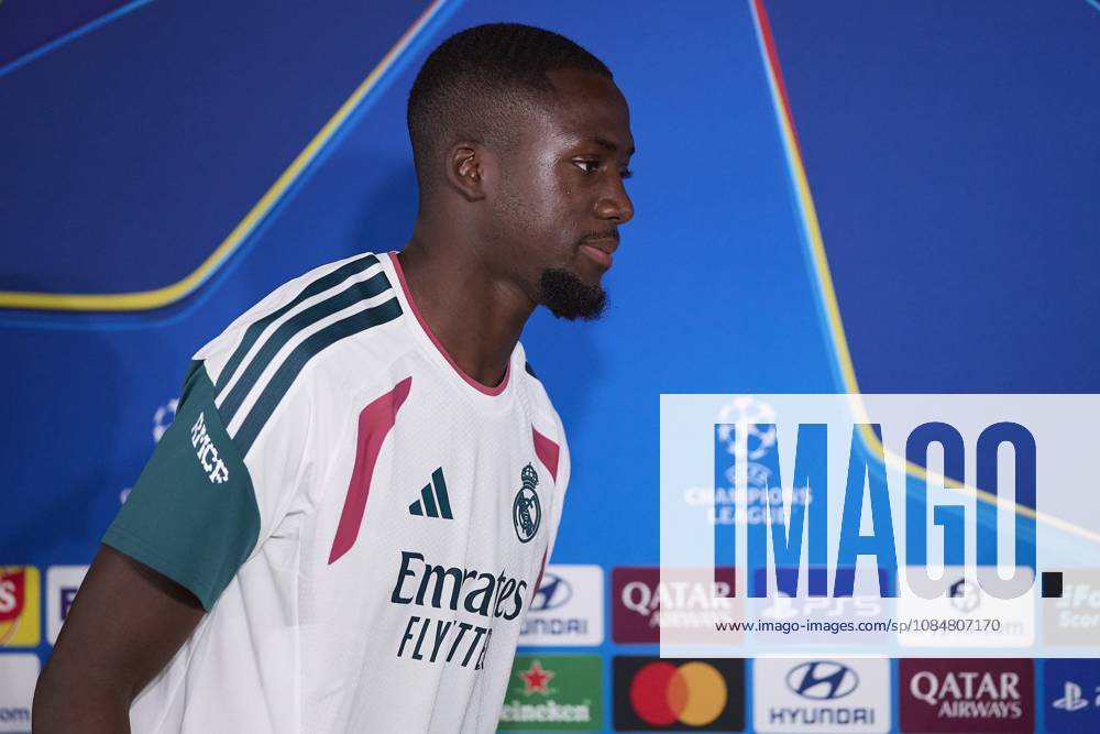Ibrahima Konate (Real Madrid CF) attends a press conference, PK, Pressekonferenz on the eve of the UEFA Champions League 2026 2027 match between Real Madrid CF and RB Leipzig..Real Madrid CF is holding a press conference ahead of its third UEFA Champions League game. UEFA Champions League 2026 2027 - Real Madrid CF Press Conference In Madrid, Spain - 20 Oct 2026 - ZUMAs197 20261020_aaa_s197_068