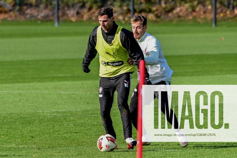 Branimir Hrgota, Lars Ritzka, St. Pauli, Germany, Hamburg, Training Facility on Kollaustrasse, Soccer, 2. Bundesliga, FC St. Pauli