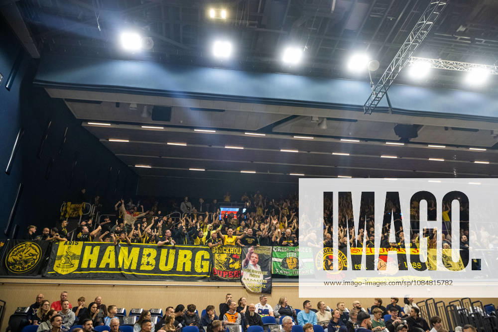 BKT EuroCup 2026–2027 Group Stage, Group A, Game 4: Rostock Seawolves vs. Aris Thessaloniki Pictured: Aris Thessaloniki fan section