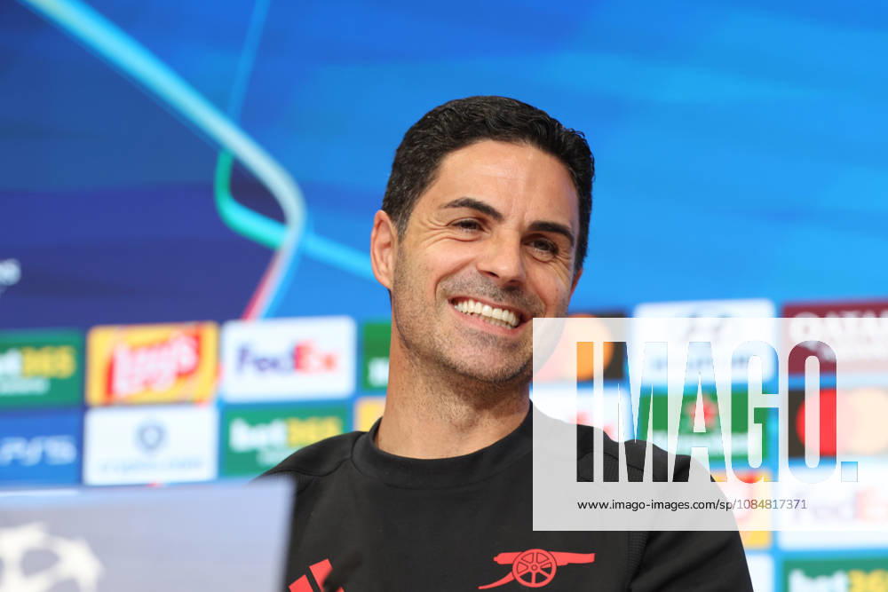 Mikel Arteta, Arsenal FC Head Coach, at a press conference, GER, press conference, Arsenal FC, soccer, UEFA Champions League, Matchday 3, group stage, 2026–2027 season, October 20, 2026, GER, press conference, Arsenal FC, soccer, UEFA Champions League, Matchday 3, group stage, 2026–2027 season, October 20, 2026, Munich